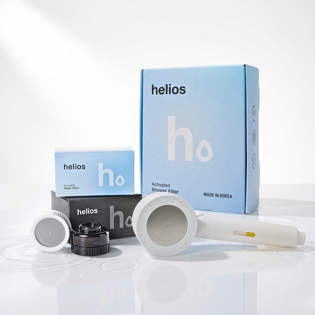 Helios Vitamin C Infusion Showerhead Filter + Skincare Sink Filter Bundle