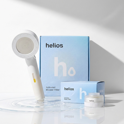 Helios Vitamin C Infusion Showerhead Filter + Skincare Sink Filter Bundle