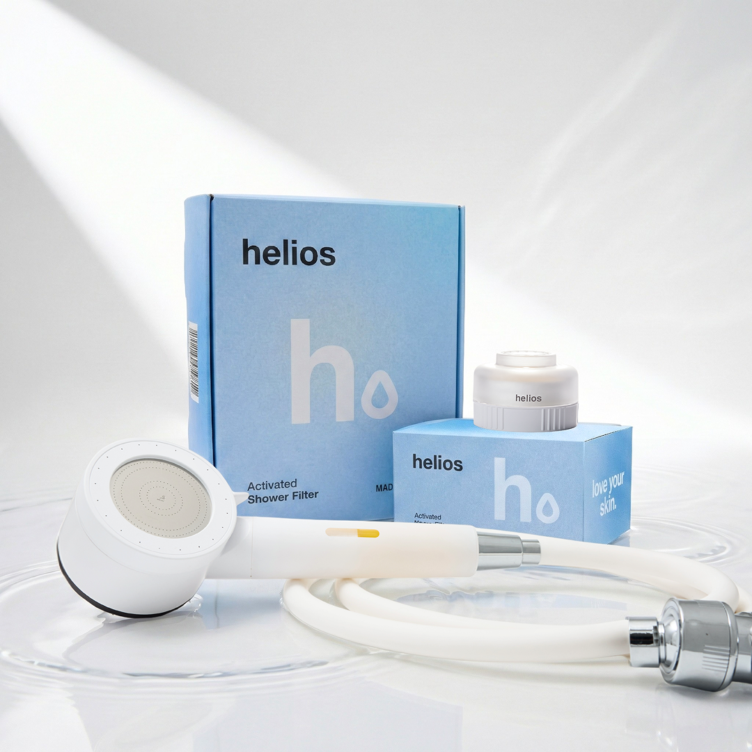 Helios Vitamin C Infusion Showerhead Filter + Skincare Sink Filter Bundle