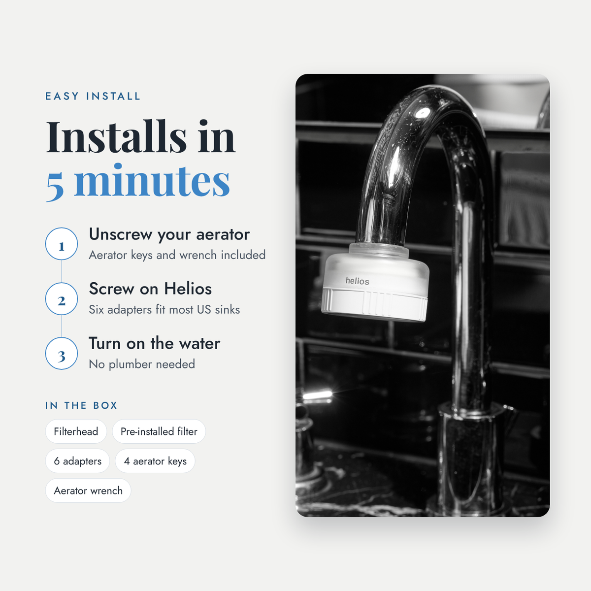 Helios Sink Filter